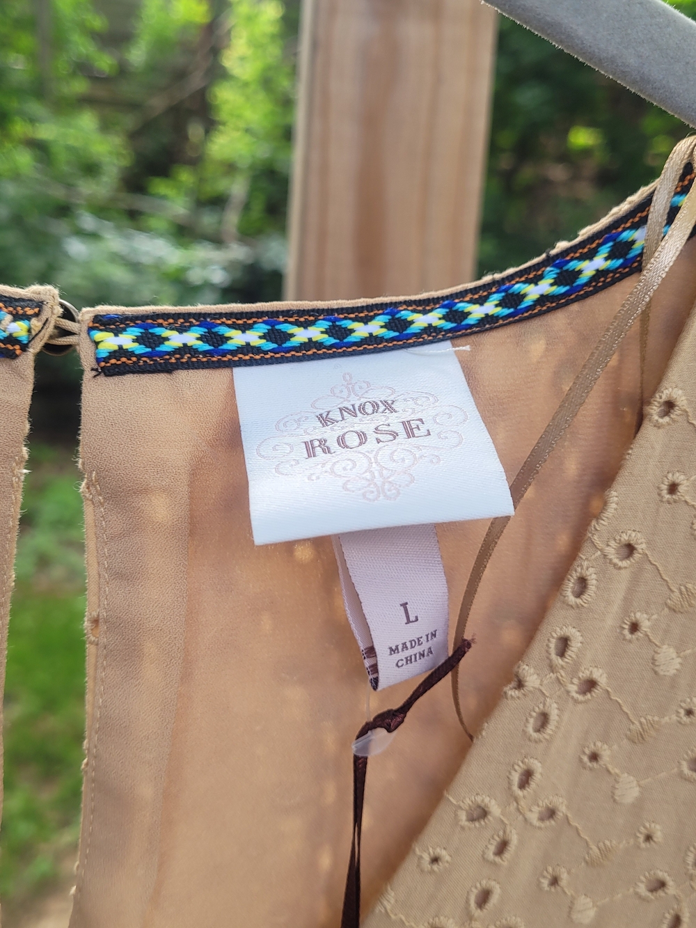 Knox Rose Eyelet Dress with Ruffle Cap Sleeves - Picture 3 of 7